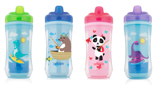 Taza para sorber con pajita Colores surtidos Tazas de paja Vasos de  plástico Vasos para beber vasos para niños pequeños Niños (4pcs,  Multicolor)