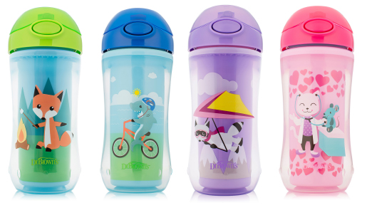 Taza para sorber con pajita Colores surtidos Tazas de paja Vasos de  plástico Vasos para beber vasos para niños pequeños Niños (4pcs,  Multicolor)