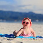 bebé, playa, actividades, verano