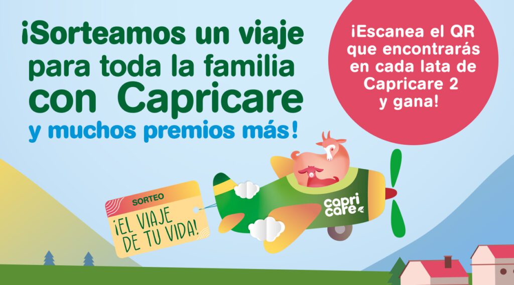capricare 2 sortea premios directos y un viaje valorado en 1000 euros